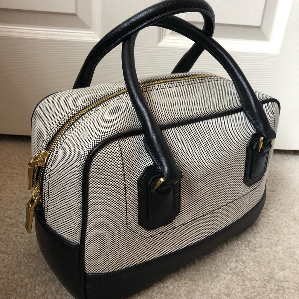 Last chance! NWT Jcrew 2014 Canvas/Leather Satchel - Picture 2 of 8